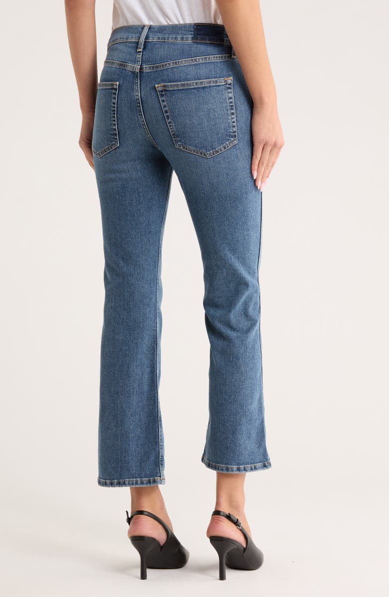 ÉTICA Anya High Waist Crop Modern Flare Leg Jeans, Alternate, color, Fairhaven