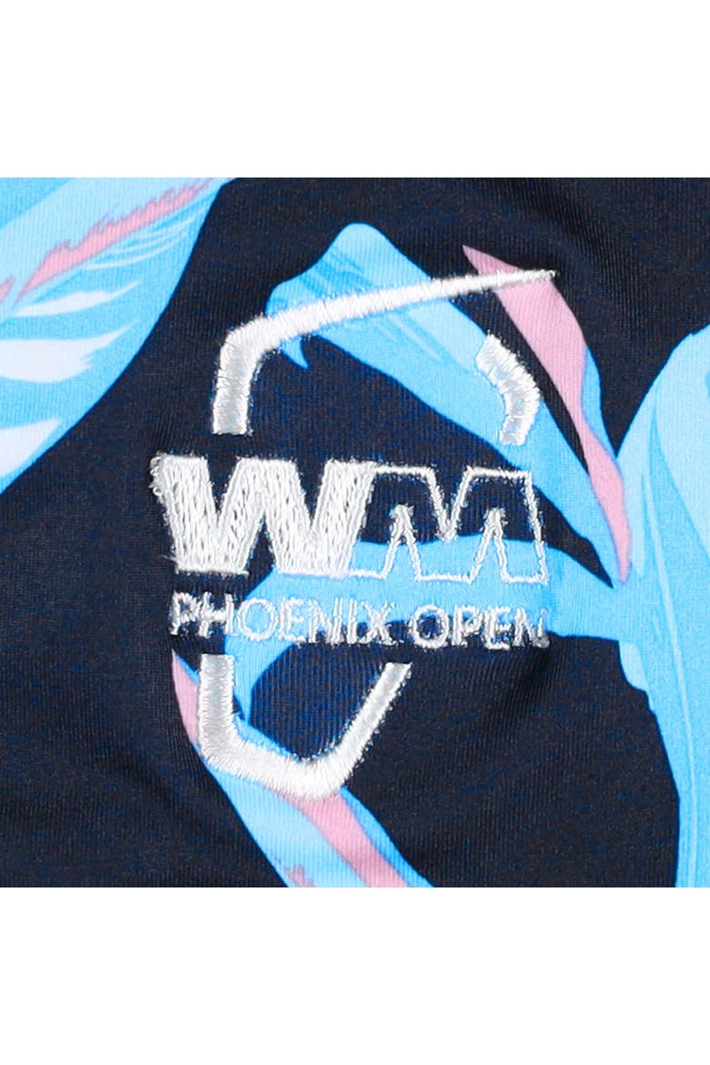 Men's Puma x PTC Navy WM Phoenix Open Floral MATTR Polo, Alternate, color, Navy