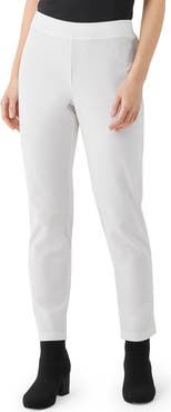 Eileen Fisher Slim Ankle Stretch Crepe Pants