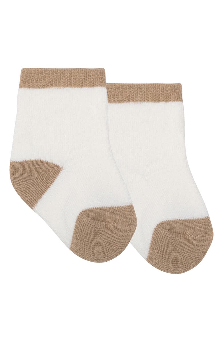 PL Baby by Petit Lem 2-Piece Fleece Collar Corduroy Romper Set, Alternate, color, 