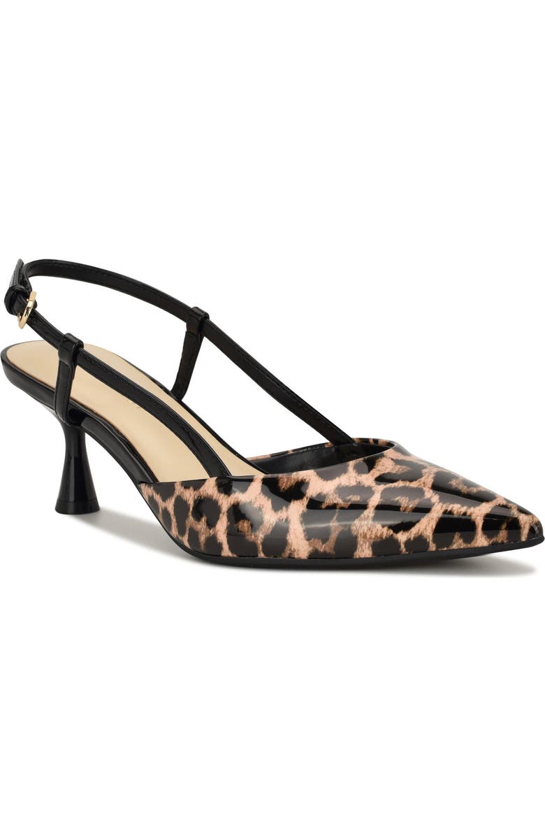 Nine West Rowen Slingback Pump, Main, color, Dark Natural 122