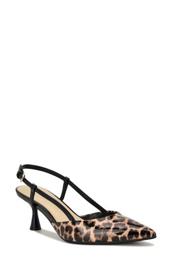 Nine West Rowen Slingback Pump In Animal Print