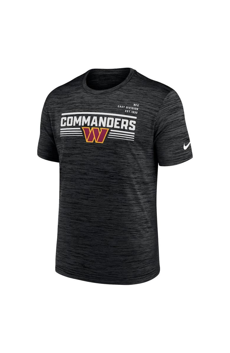 Nike Men's Nike Black Washington Commanders Yardline Velocity Performance T-Shirt, Alternate, color,