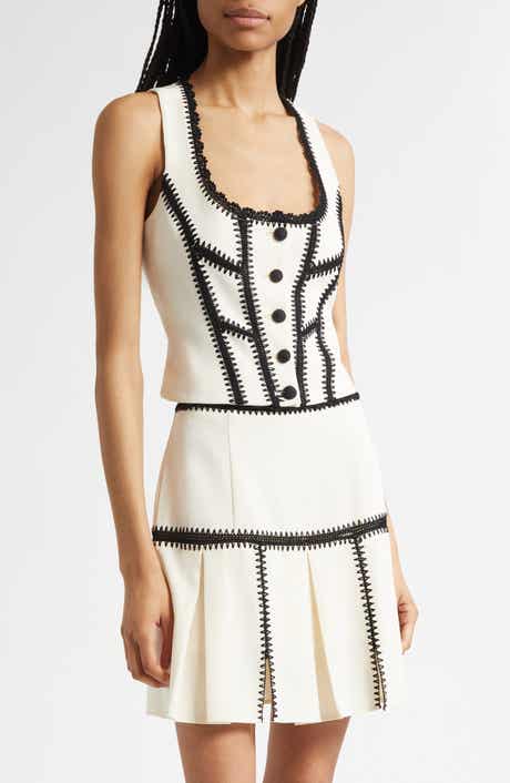 Cinq à Sept Sinclaire Crochet Corset Top