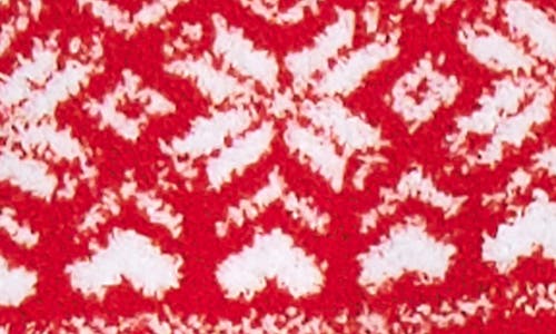 Honeydew Snow Angels Fair Isle Chenille Short Pajamas In Red
