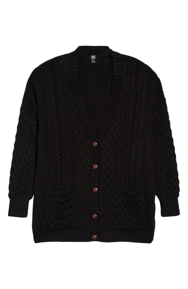 BDG Urban Outfitters Aran Mix Stitch Cardigan, Alternate, color,