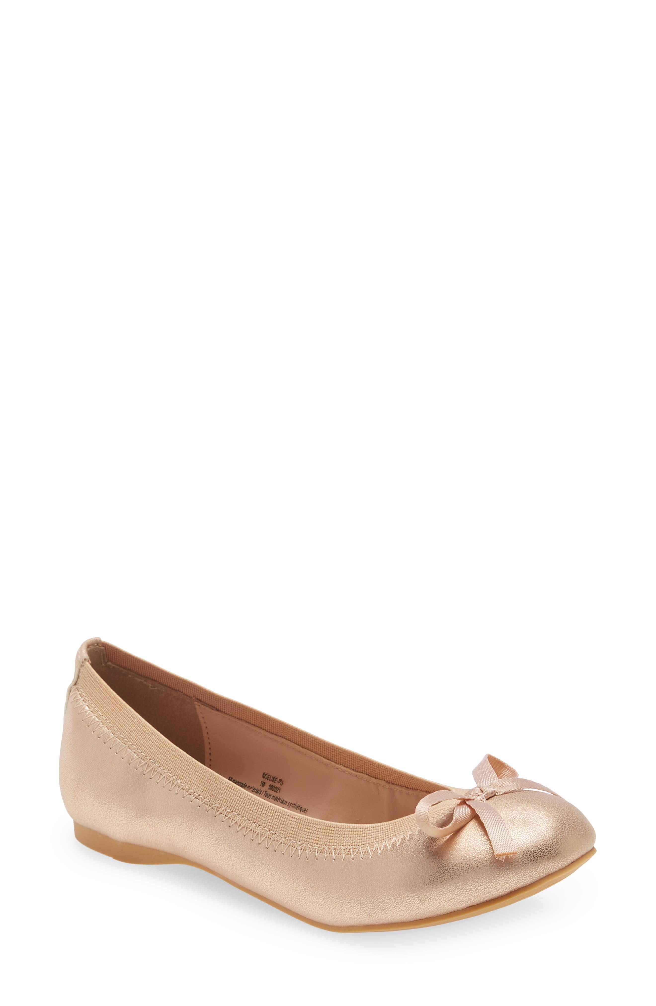 Elise Ballet Flat, Main, color, ROSE GOLD