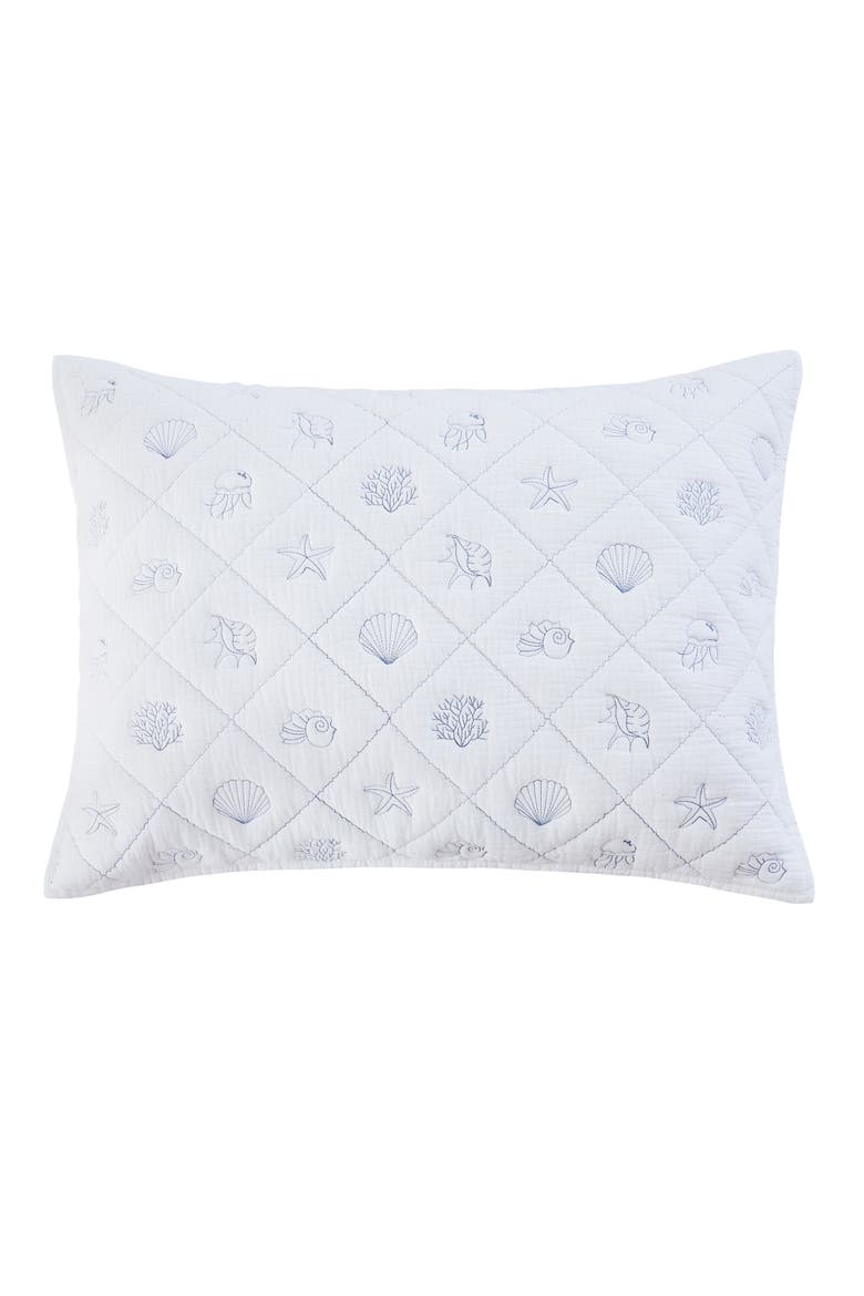 Marine Sea Bedding Quilt Collection, Alternate, color, Blue