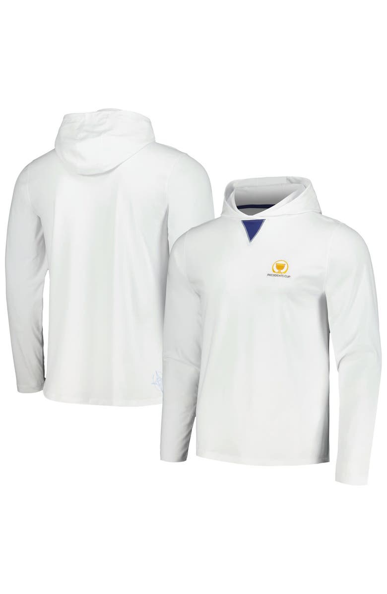 B. Draddy Men's B. Draddy  White Presidents Cup  Long Sleeve Hoodie T-Shirt, Main, color, 