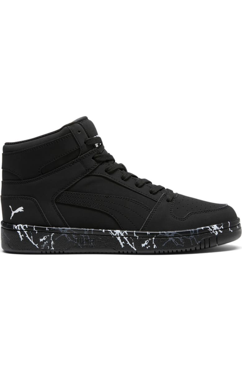 PUMA Rebound LayUp Mountain Park High Top Sneaker, Alternate, color, Puma Black-Puma Black- White