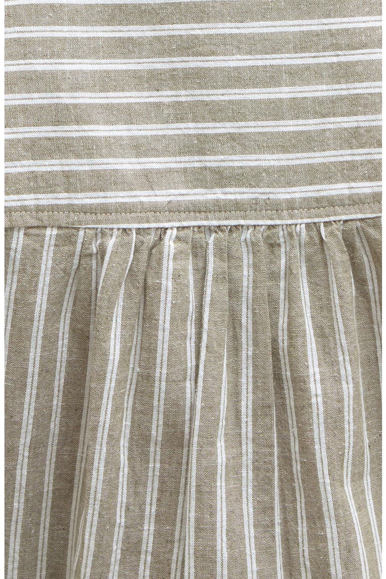Bobby Cotton & Linen Romper, Alternate, color, DUSKY GREEN STRIPE