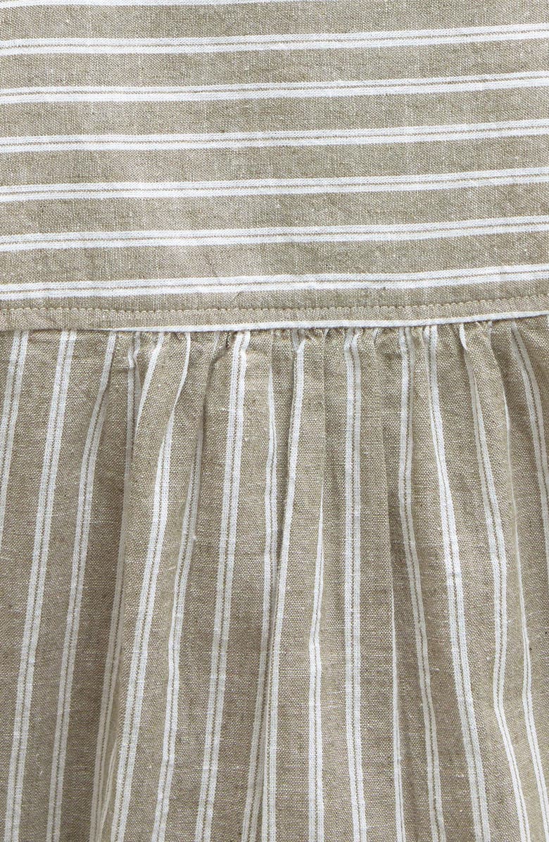 Barbour Bobby Cotton
Linen Romper, Alternate, color, Dusky Green Stripe