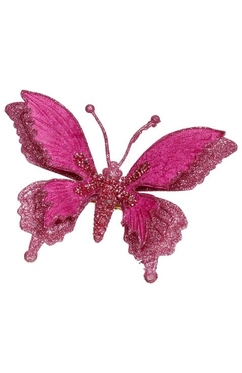Glitter Fantasy Butterfly Clip, Set of 12