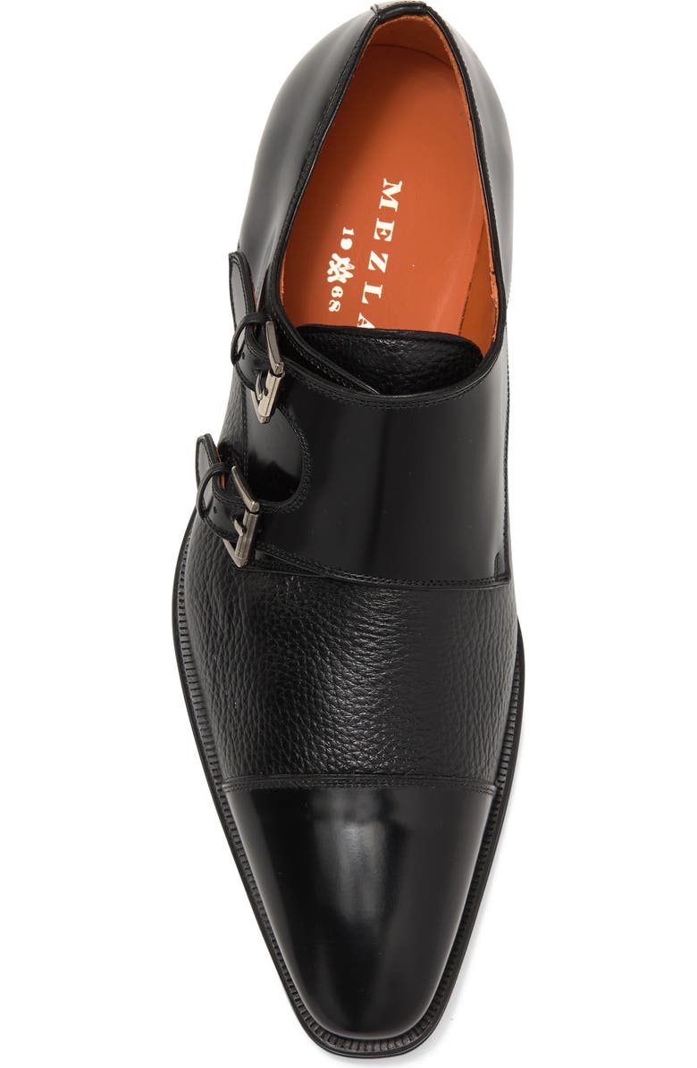 Mezlan Leather Double Monk Strap Shoe, Alternate, color,