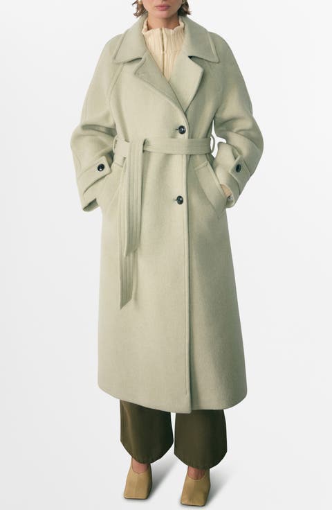 Women's Ivory Wool & Wool-Blend Coats | Nordstrom