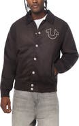True Religion Logo Graphic Bomber Jacket