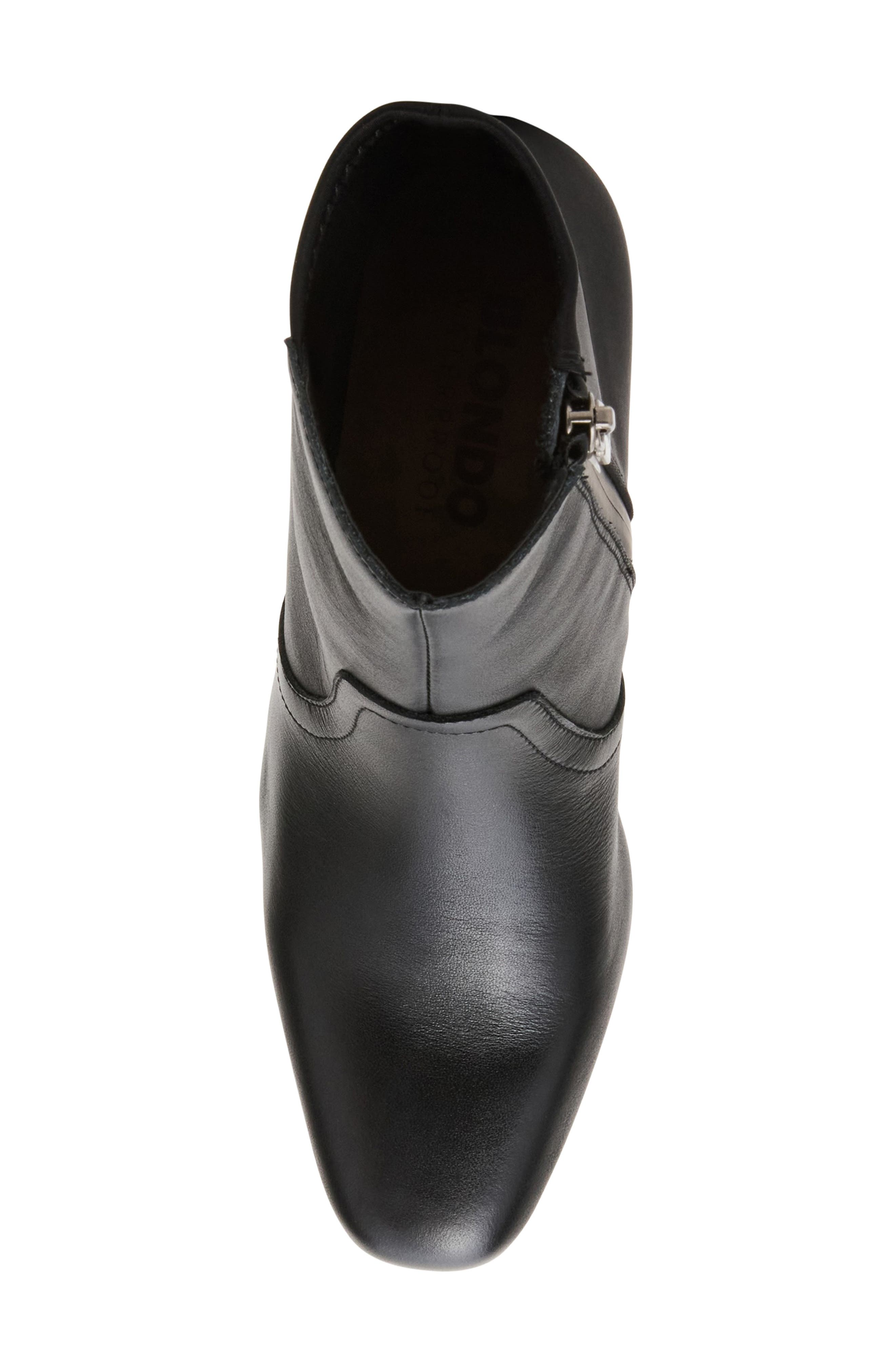 Blondo Tamira Waterproof Bootie, Alternate, color, Black Leather