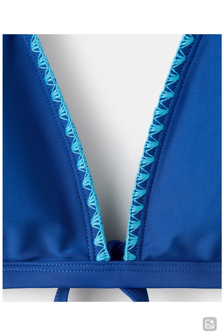 Blanket Stitch Two-Piece Swimsuit, Alternate, color, NIGHT BLUE