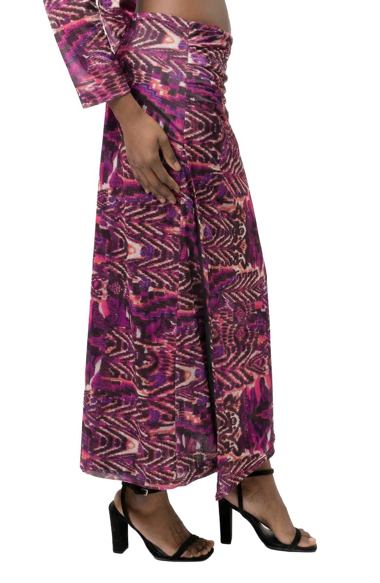 AREA STARS Lee Midi Jersey Skirt, Alternate, color, Purple