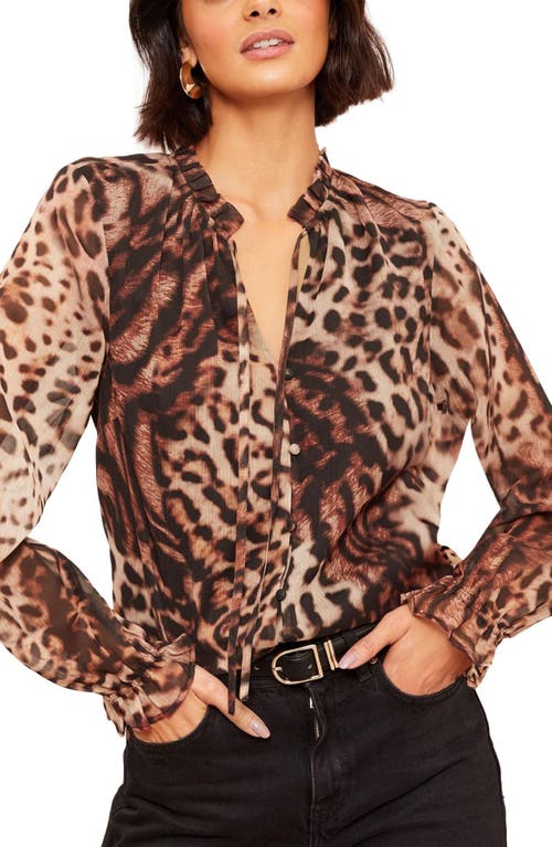 Friends Like These Animal Print Ruffle Top