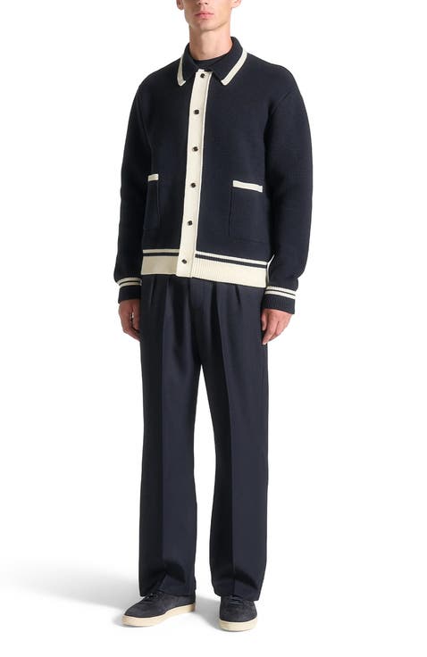 Julien Classic Combed Cotton Knit Cardigan