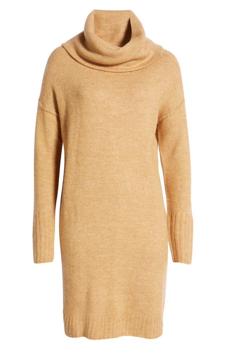 VERO MODA Luci Cowl Neck Long Sleeve Sweater Dress, Alternate, color, 