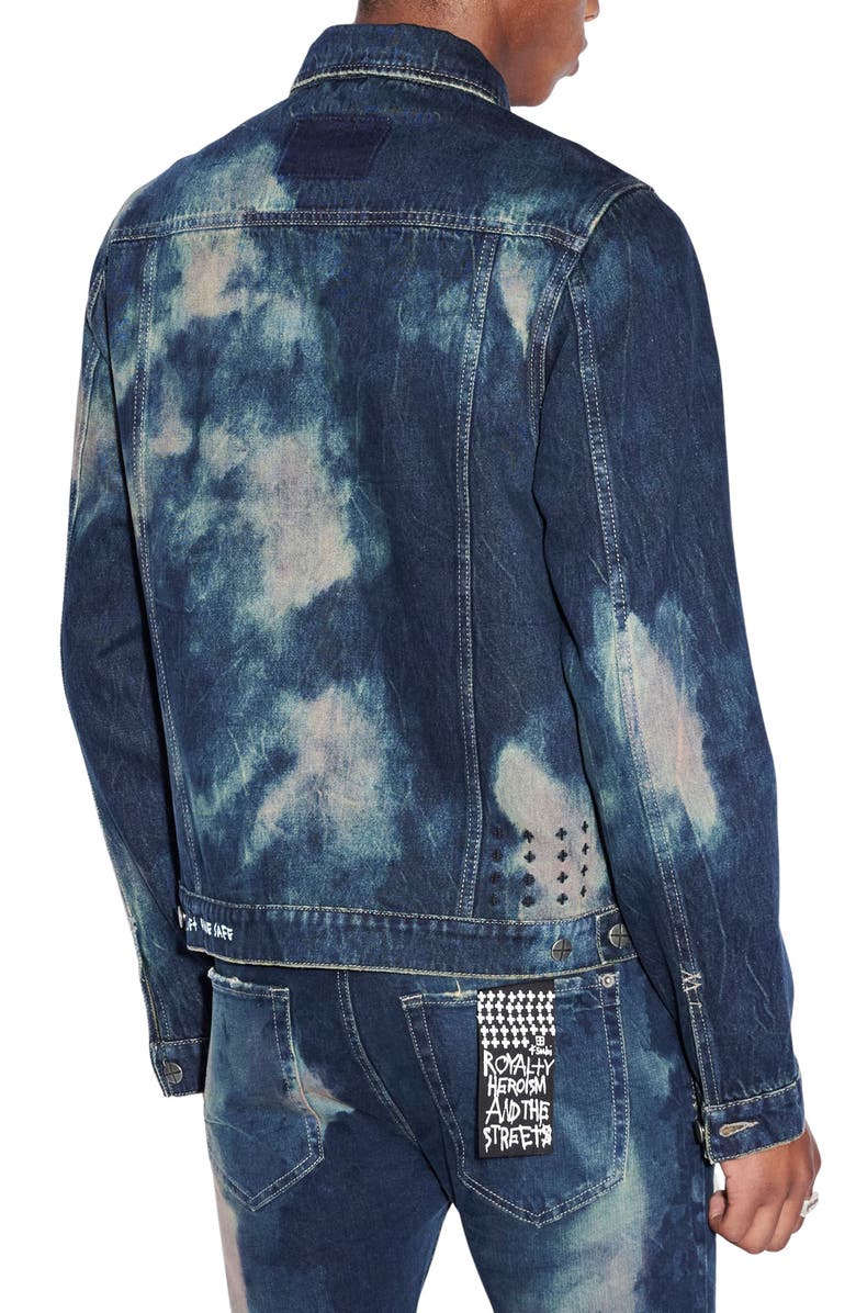 Ksubi Journey Bleach Denim Trucker Jacket, Alternate, color, 