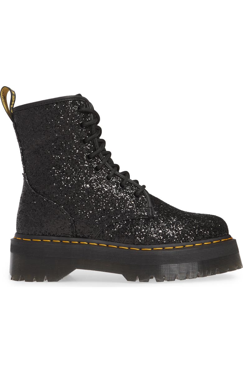Dr. Martens Jadon Glitter Platform Boot, Alternate, color,
