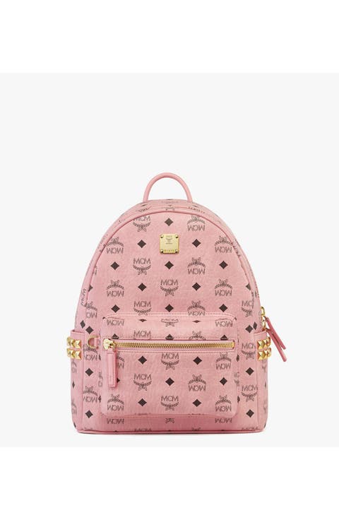 Small Stark Side Studs Backpack in Visetos