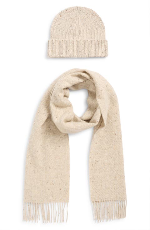 Cashmere Scarf & Beanie Set