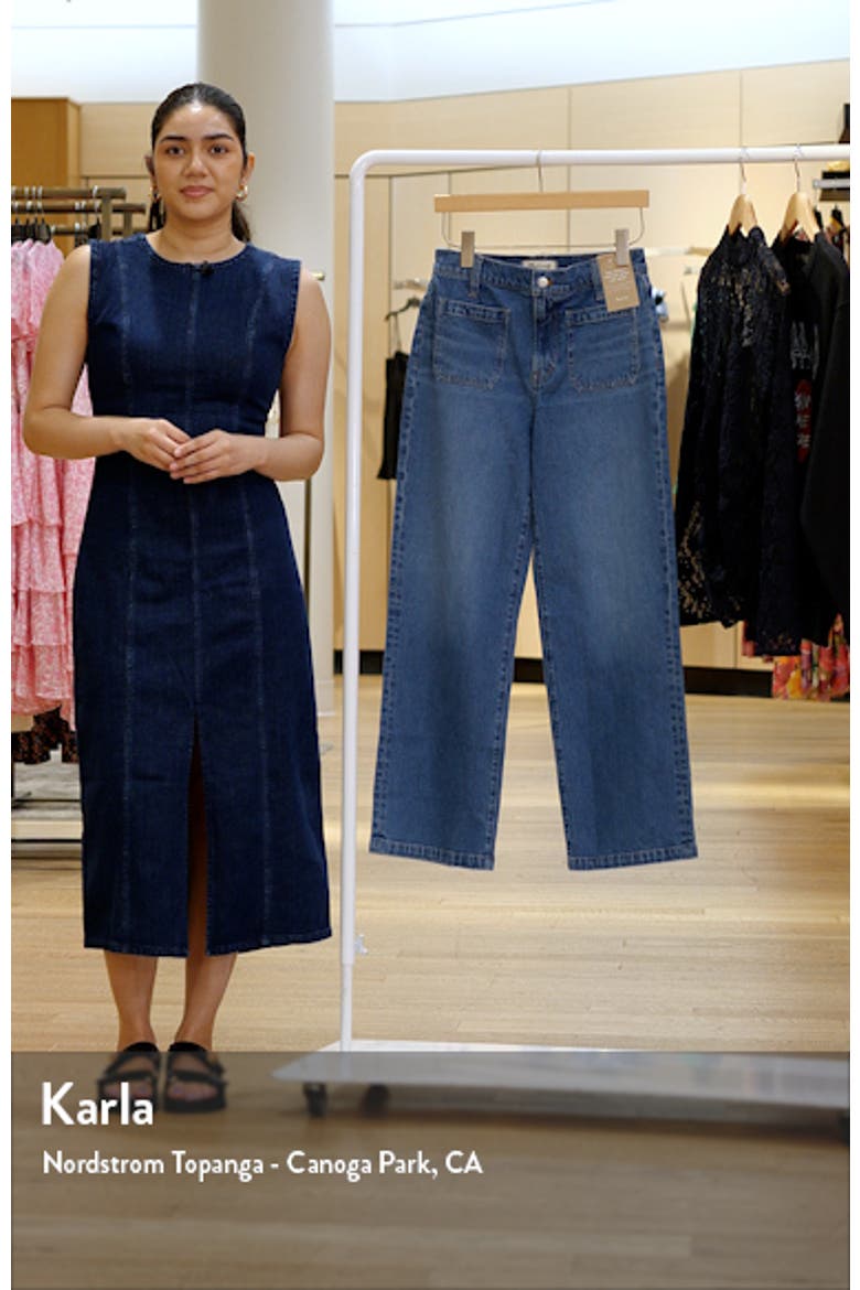 The Perfect Vintage Patch Pocket Wide Leg Jeans video
