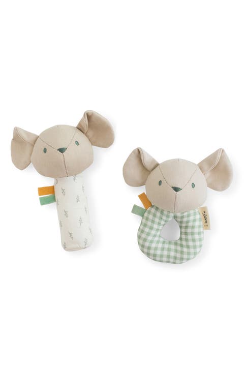 Spring Cottage Rattle Ring & Squeaker Playset