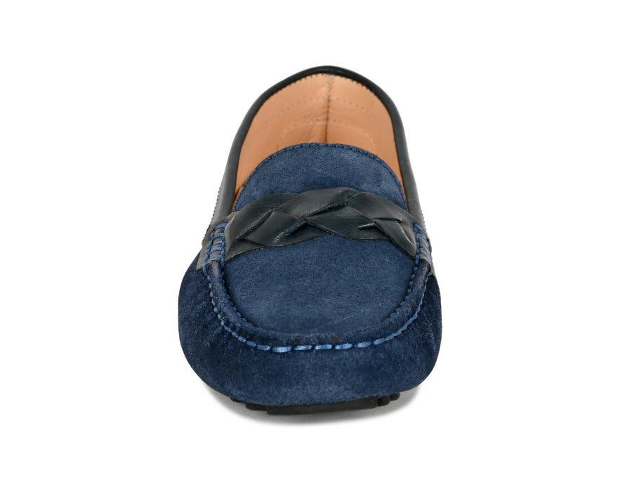 PIPER Leather Driving Loafer, Alternate, color, Navy