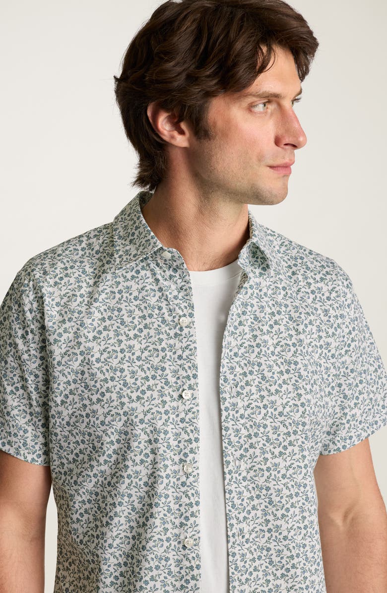 Bonobos Riviera Floral Short Sleeve Stretch Cotton Button-Up Shirt, Alternate, color, Kenria Floral V2 C67