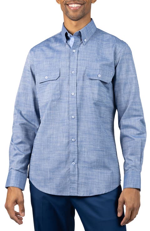 Signature Cotton Chambray Button-Down Shirt