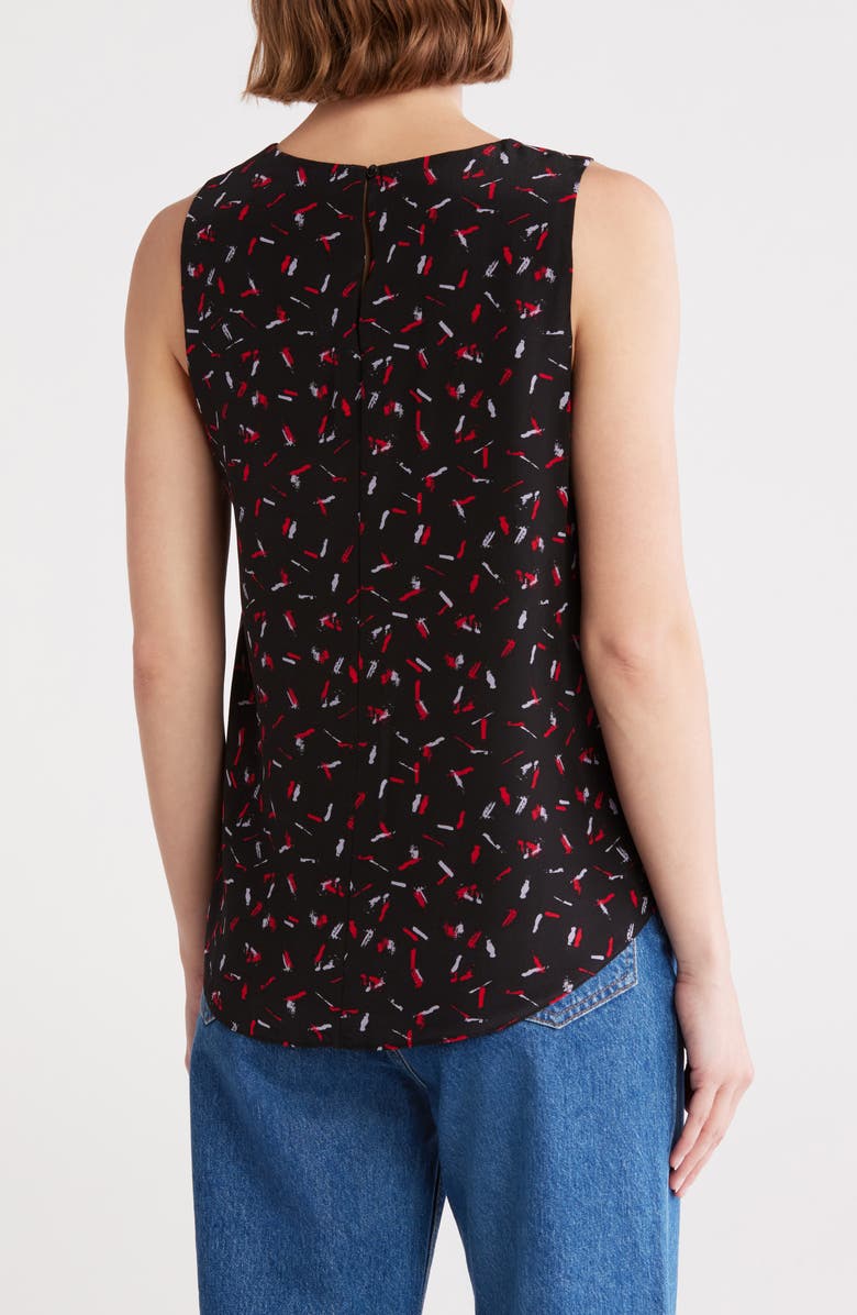 Tart Louise Silk Tank, Alternate, color, Chalk Marks