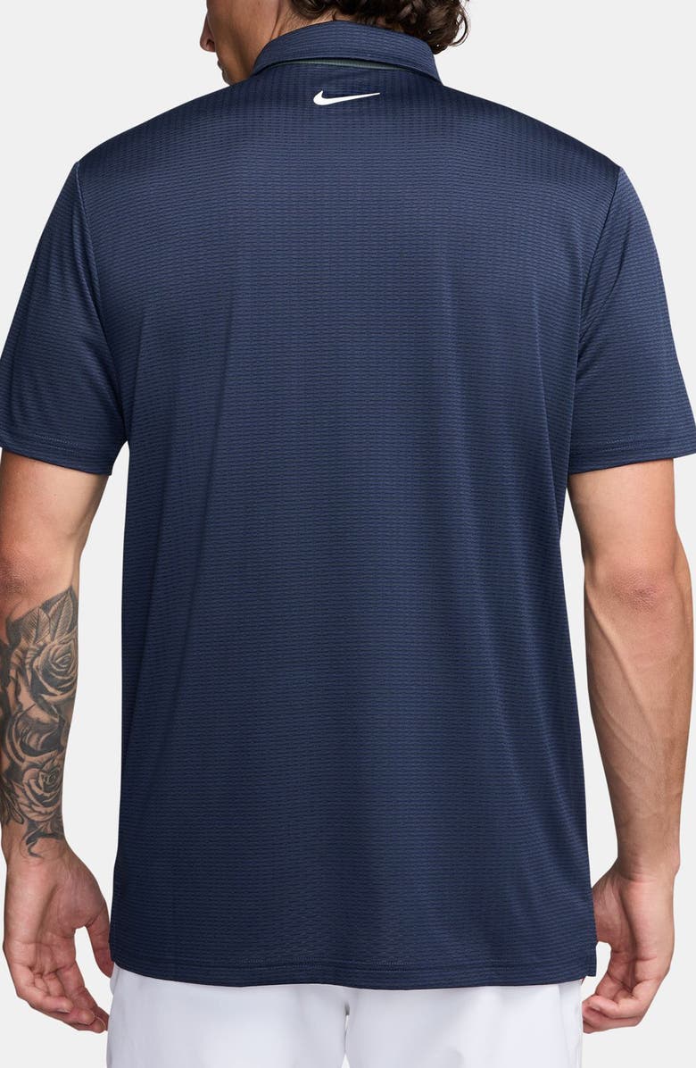 Nike Golf Dri-FIT Tour Jacquard Golf Polo, Alternate, color, Midnight Navy/ White