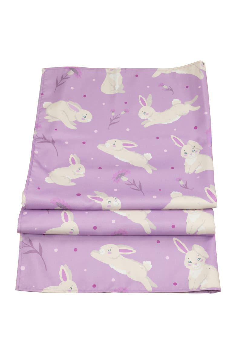 Easter Rabbit Rectangular Tablecloth - 70" - Purple, Alternate, color, Purple
