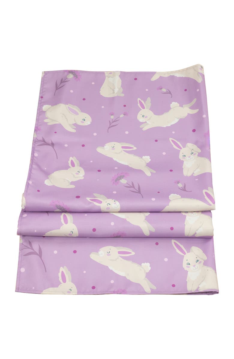 Northlight Easter Rabbit Rectangular Tablecloth - 70" - Purple, Alternate, color, Purple