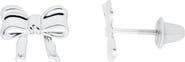 Mignonette Kids' Bow Stud Earrings