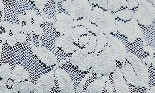 Free People All Day Lace Semi-cropped Cami Top In Pearl Blue In Multi