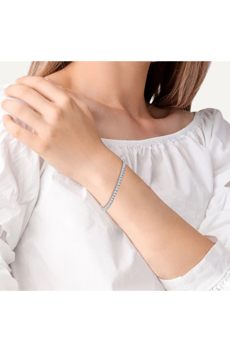 Bliss Diamond 4 Ct Diamond 7" Tennis Bracelet 18k Gold Lab Grown Eco Friendly, Alternate, color, 