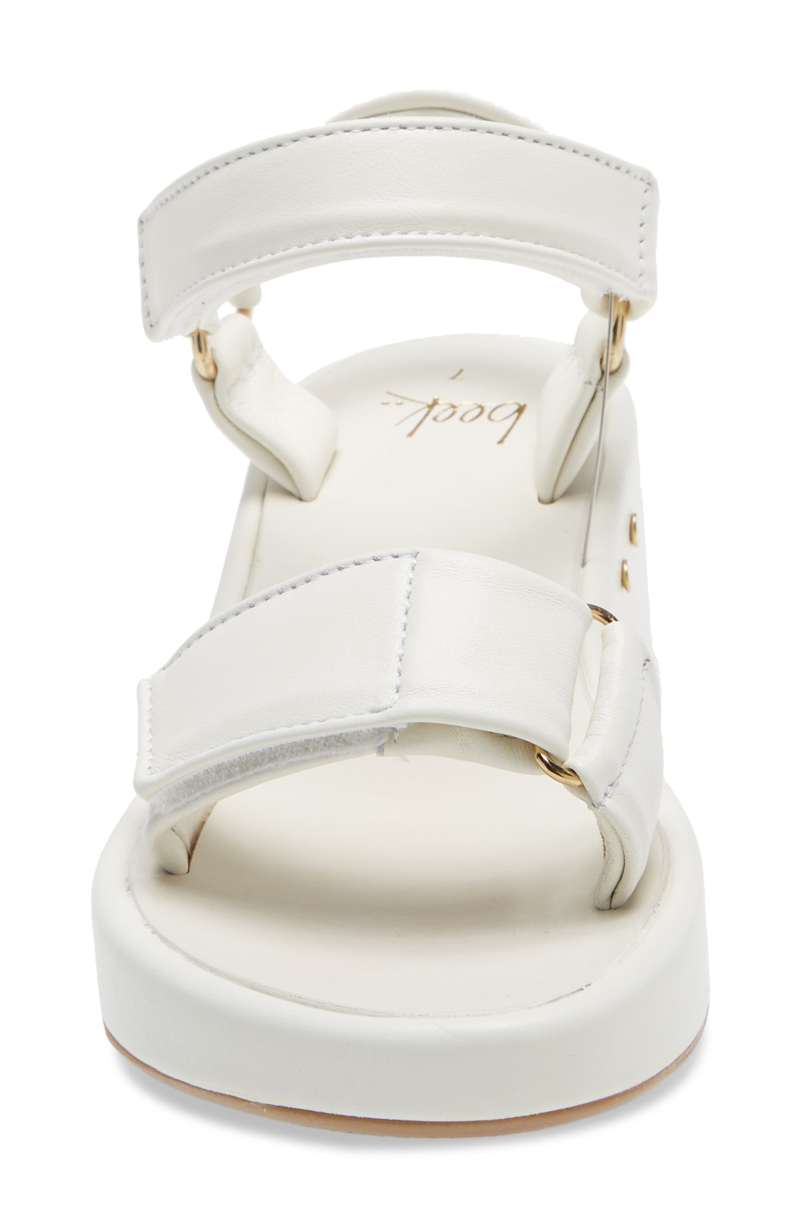 Roo Wedge Sandal, Alternate, color, WHITE
