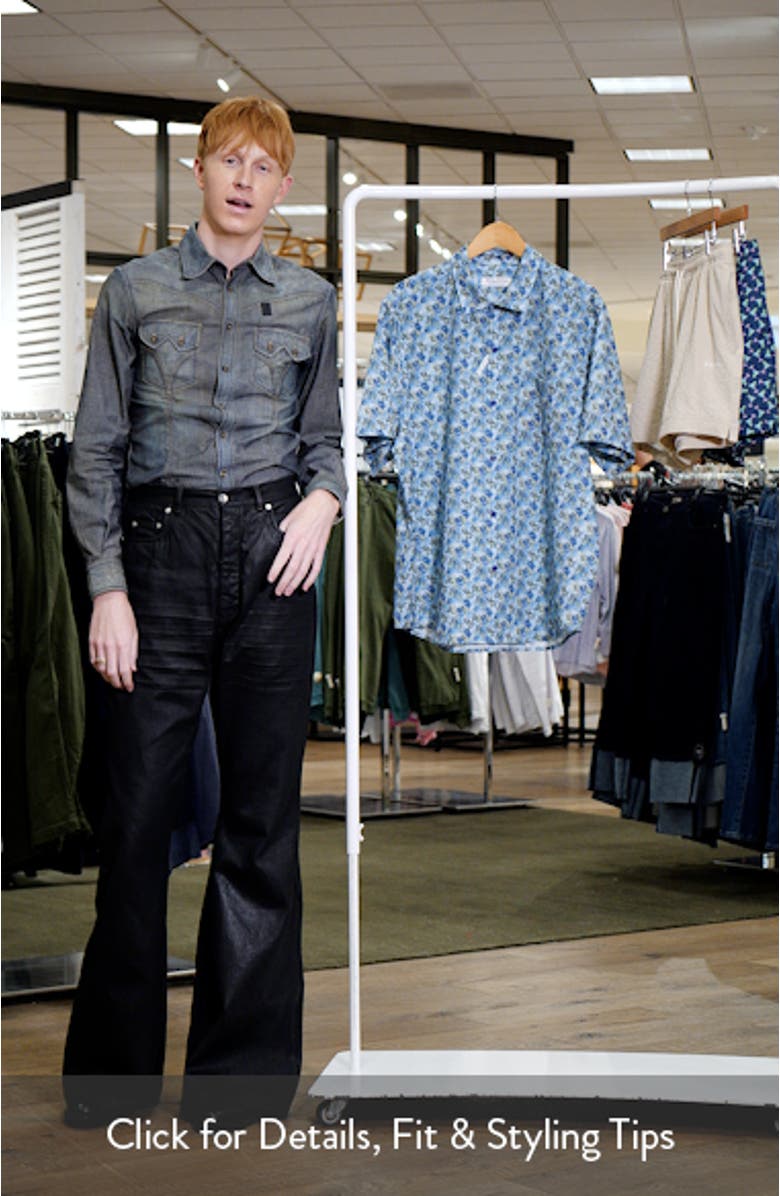 Bahama Coast Chico Palms IslandZone<sup>®</sup> Short Sleeve Button-Up Shirt, sales video thumbnail