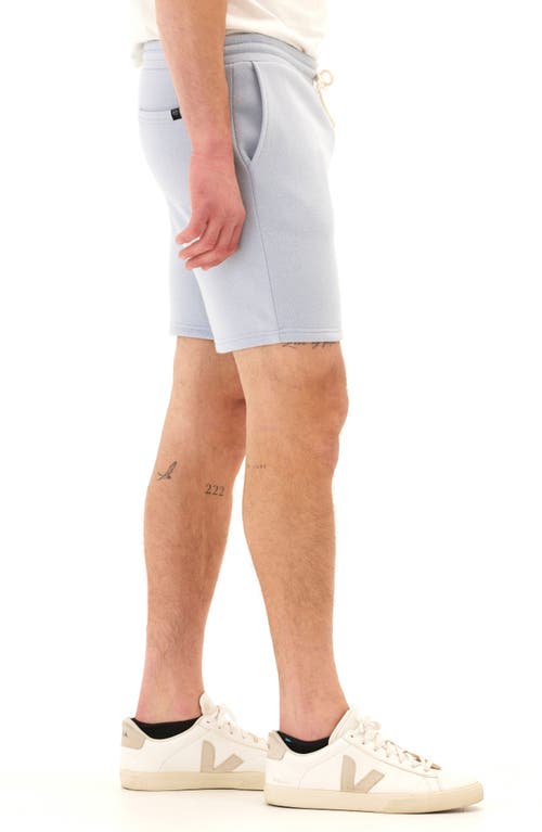 Threads 4 Thought Garrett Drawstring Fleece Shorts In Sea Mist