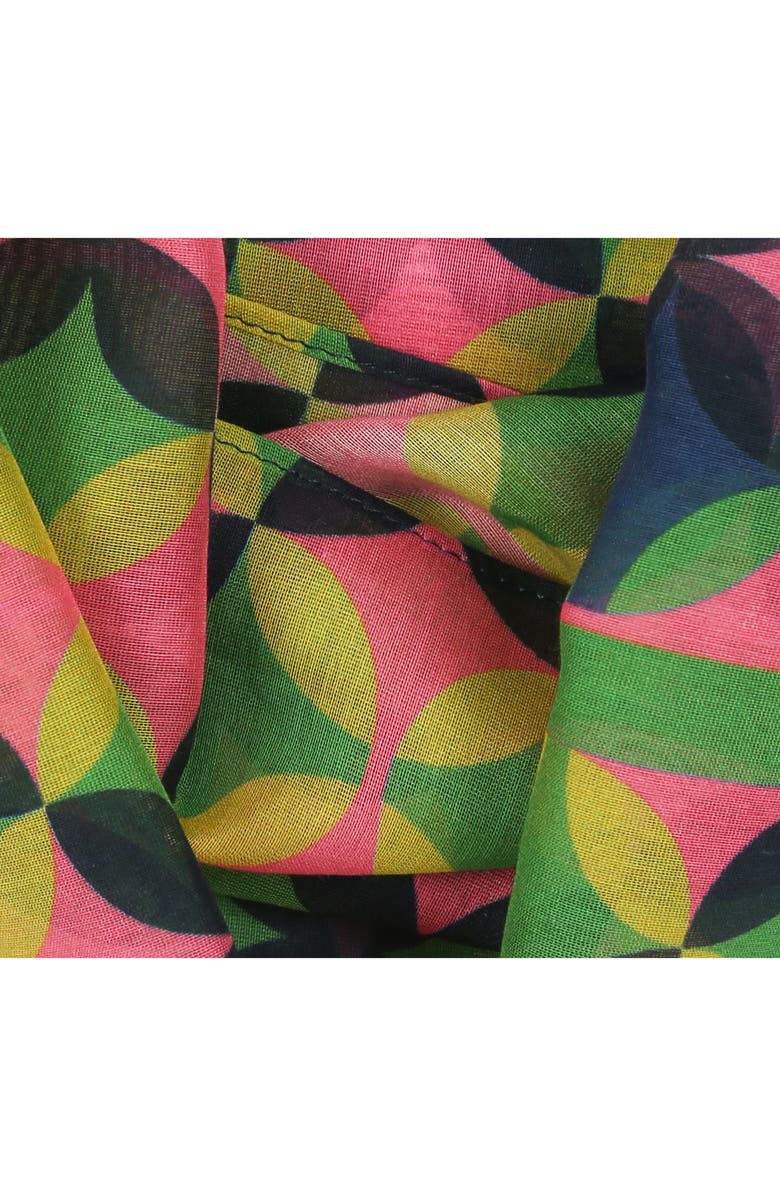 Kate Spade New York patio tile pattern oblong scarf, Alternate, color,