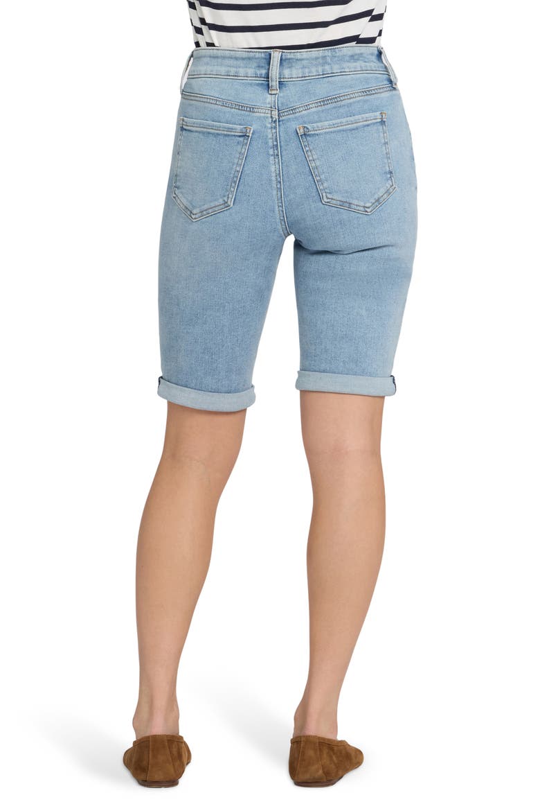 Briella Cuff Denim Shorts, Alternate, color, MIST SPRINGS