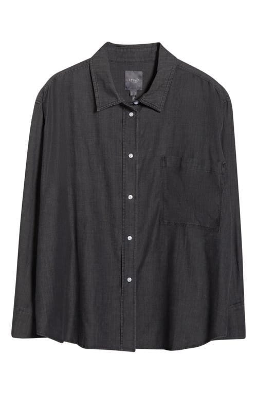 Lyssé Lysse Lunette St Chambray Button-up Shirt In Black