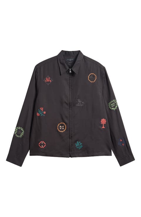 Laurel Embroidered Lightweight Jacket