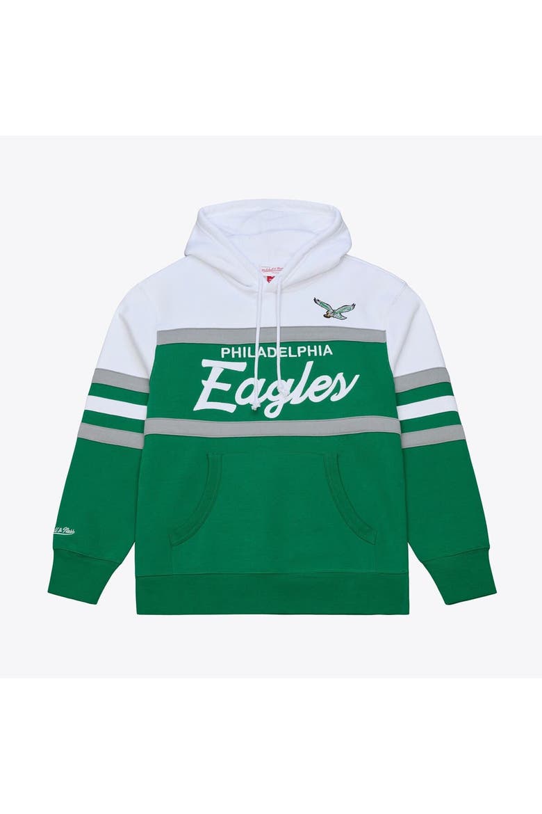 Men's Kelly Green Mitchell & Ness  Philadelphia Eagles Head Coach Hoodie, Main, color, Kelly Green